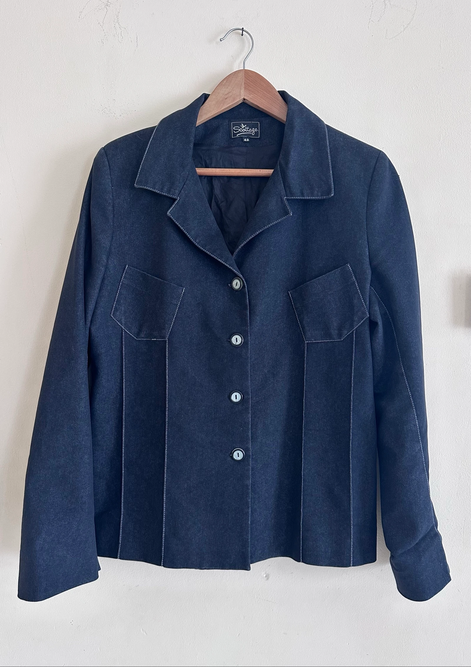 Élégant Blazer Structuré Scottage – Taille 42 – État Irréprochable